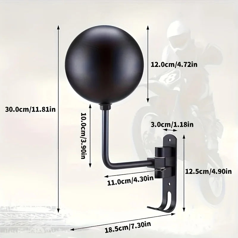Motorcycle Helmet Wall Mount — Space-Saving Gear Holder for Riders
